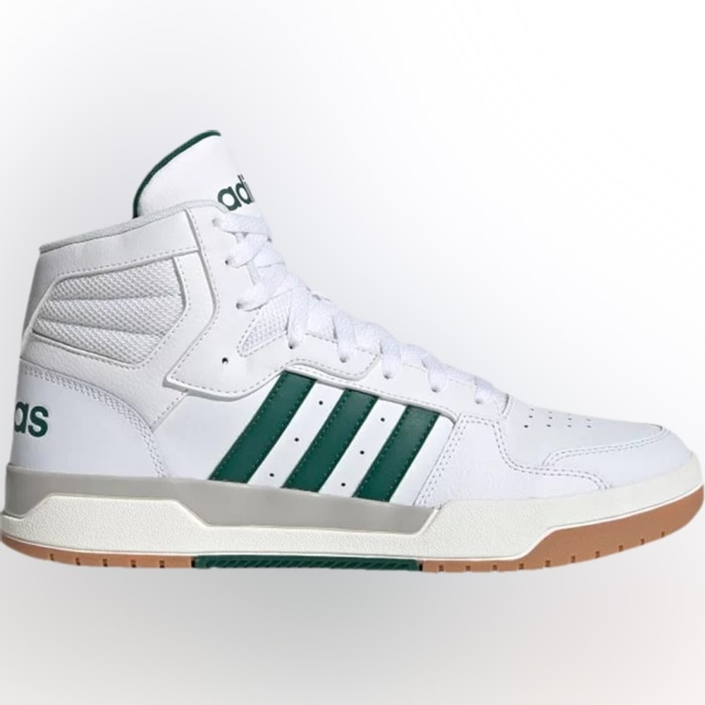 adidas sneakers sz 11, Entrap Mid 'White Collegiate Green', good as new